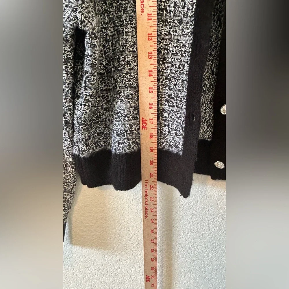 Laundry by Shelli Segal Faux Pearl Cardigan SZ L‎